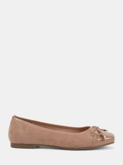 Nude - Novo Ballerines CAPRICORN à nœud carré doux avec embout