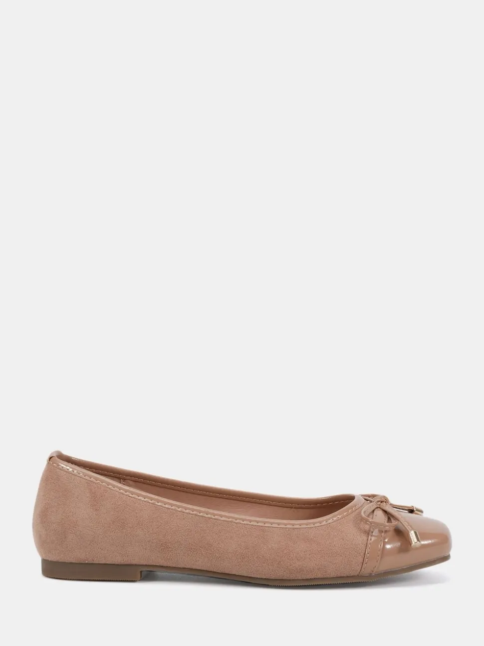 Nude - Novo Ballerines CAPRICORN à nœud carré doux avec embout