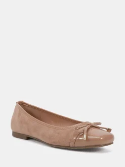 Nude - Novo Ballerines CAPRICORN à nœud carré doux avec embout