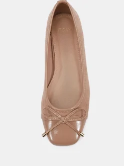 Nude - Novo Ballerines CAPRICORN à nœud carré doux avec embout