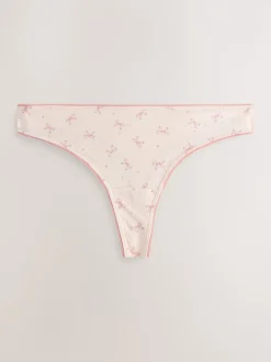 Nœuds bleus - Culotte en coton riche 7 Pack