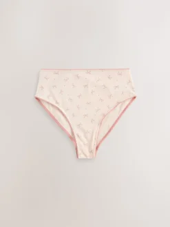Nœuds bleus - Culotte en coton riche 7 Pack