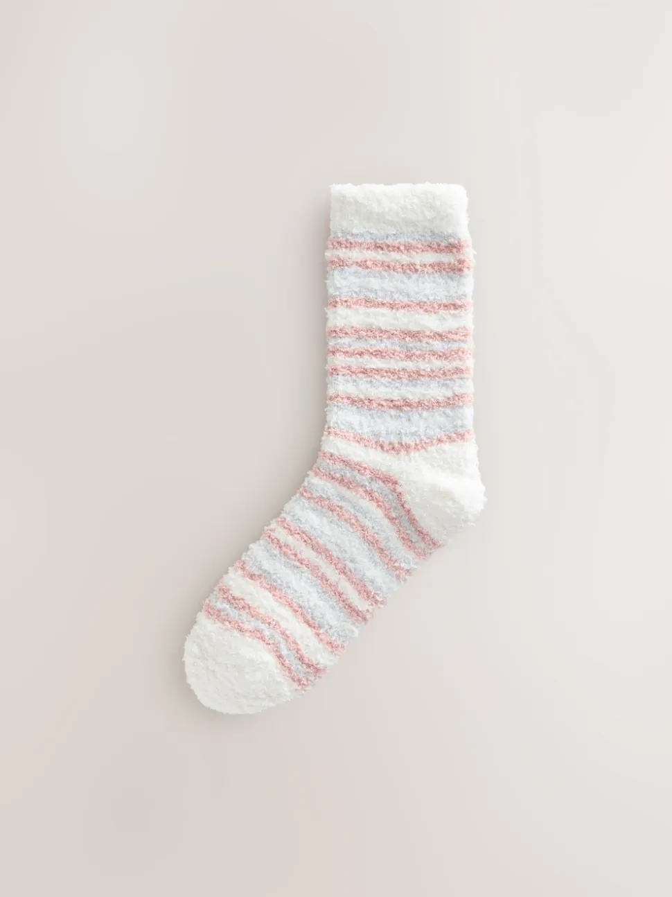Nœuds rose/gris - Lot de 4 paires de chaussettes douillettes