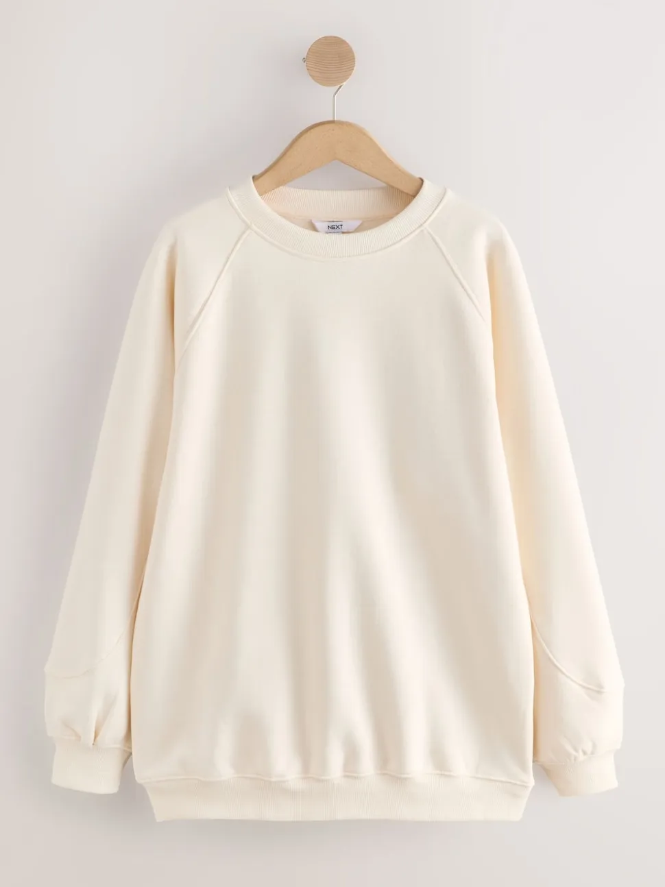 Off White écru - Sweat-shirt épais décontracté à Col rond