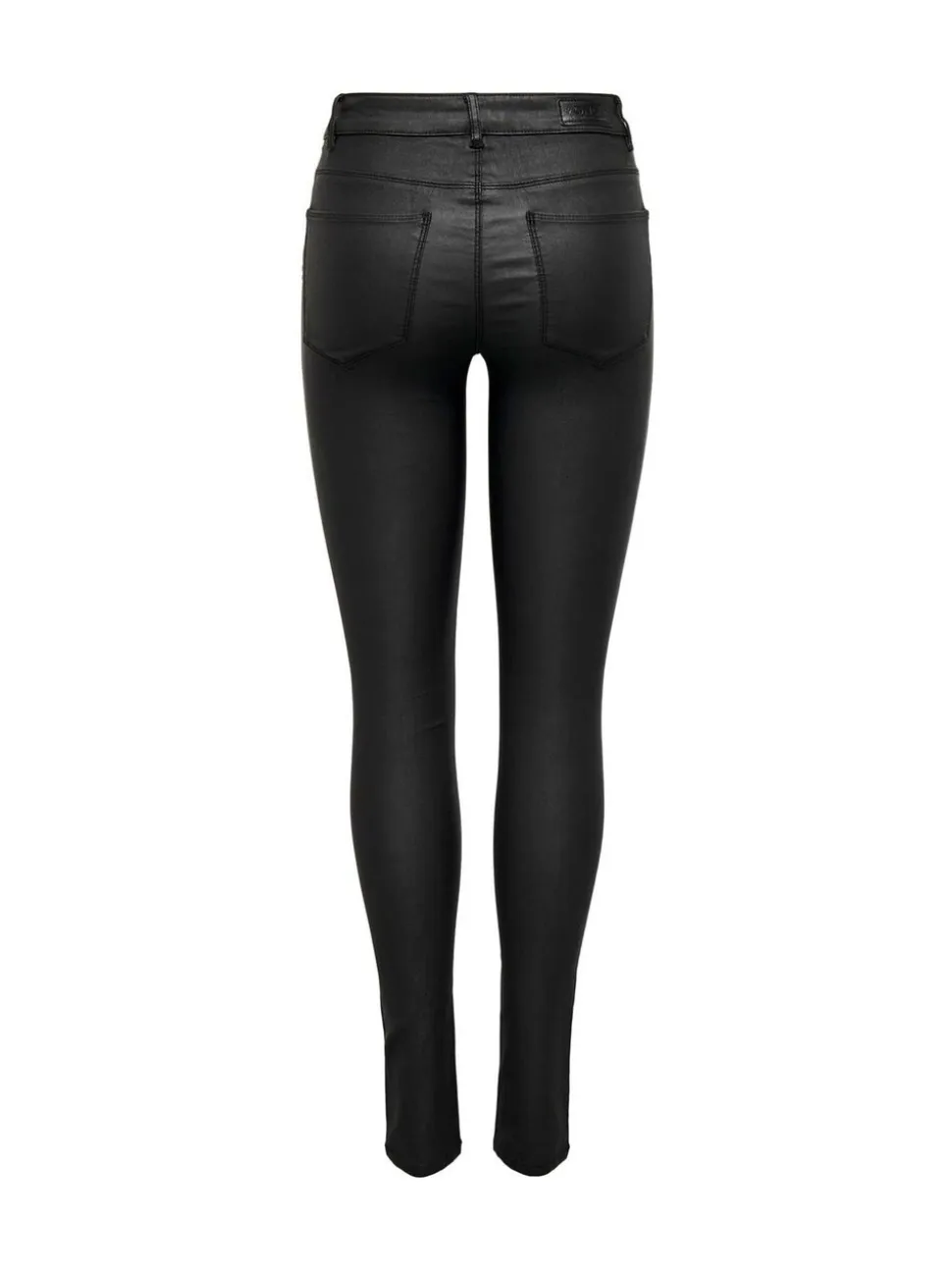 ONLY Pantalon enduit à taille mi-haute