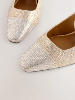 Or - Chaussures à talons carrés Forever Comfort® à bout carré