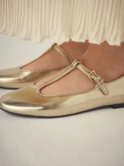 Or - Chaussures Forever Comfort® Mary Jane en cuir