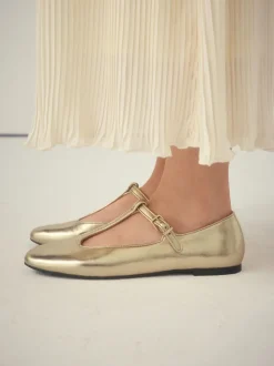 Or - Chaussures Forever Comfort® Mary Jane en cuir