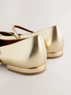 Or - Forever Comfort® Chaussures Mary Jane à bouts carrés