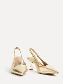 Or - Linzi Presley Stiletto Pointed Escarpins et talons