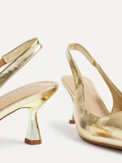 Or - Linzi Presley Stiletto Pointed Escarpins et talons