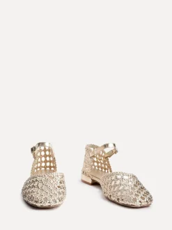 Or - Linzi talons bas tissés à la main