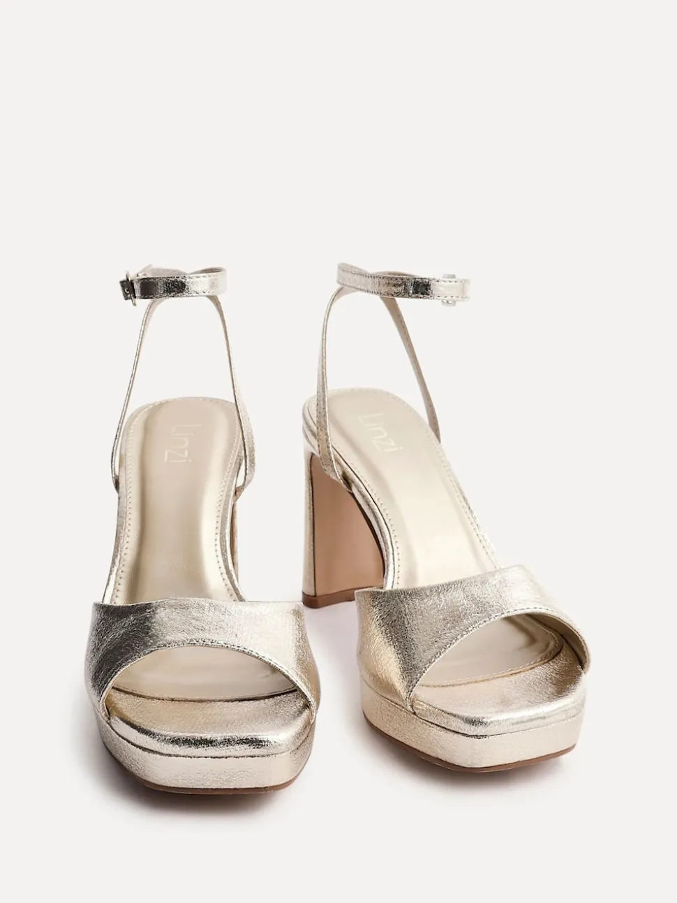 Or - Linzi talons blocs de plateforme Diva