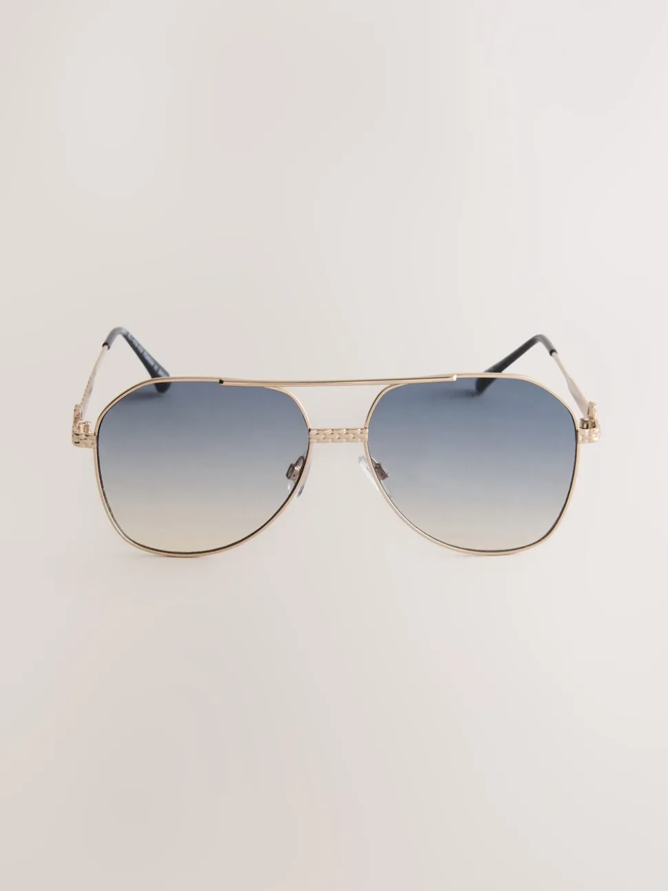 Or - Lunettes de soleil à monture en métal