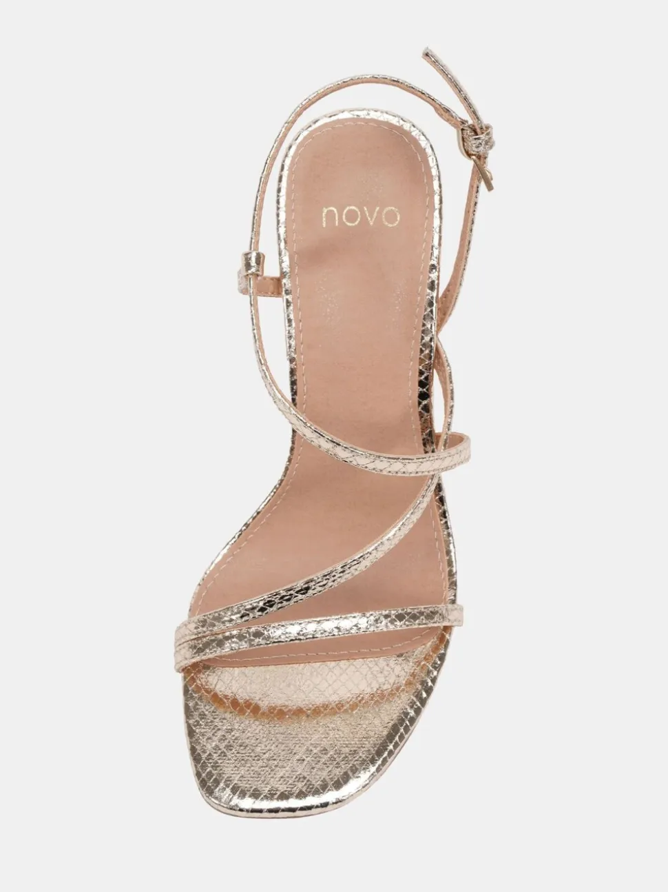 Or - Novo Sandales MONDRIAN à talons et lanières