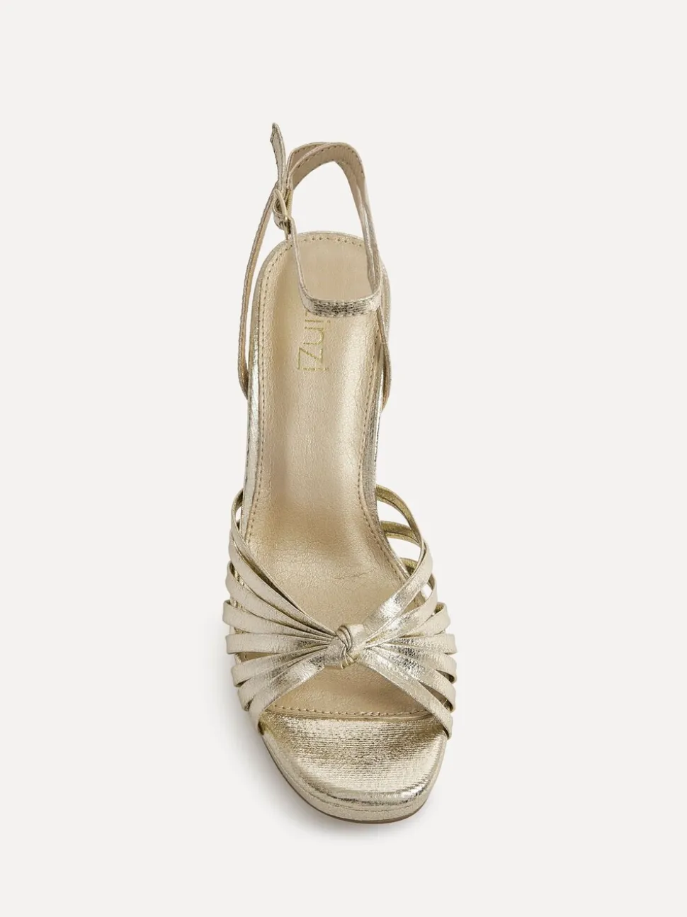 Or - Sandales à talons Linzi Socialite à lanières et plateforme