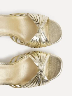 Or - Sandales à talons Linzi Socialite à lanières et plateforme