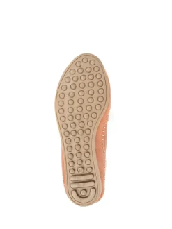 Orange - Escarpins Pavers en cuir à enfiler