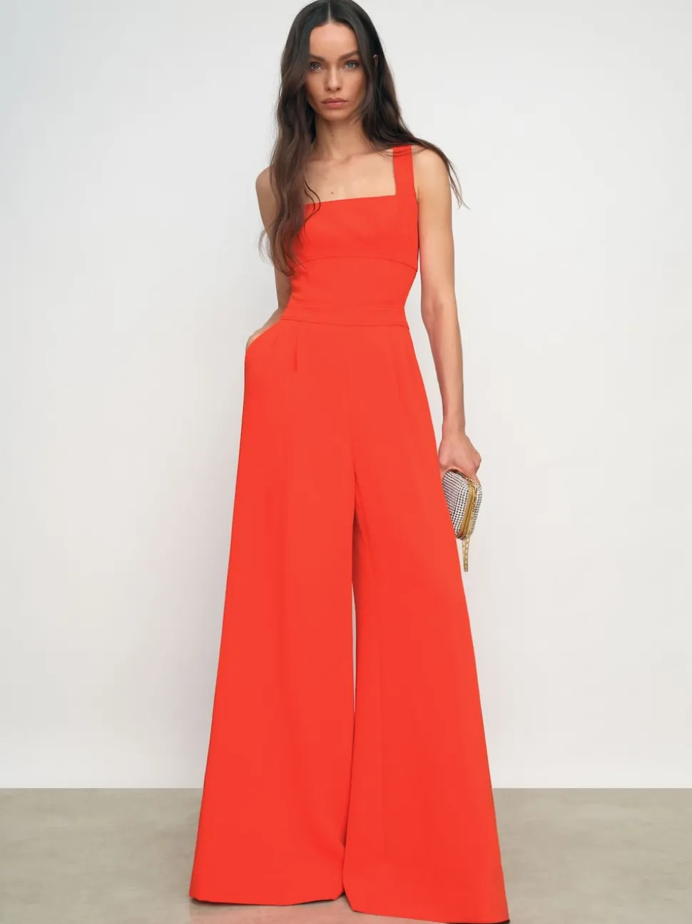 Orange - Reiss Dion Ample Cut-Out Combinaison