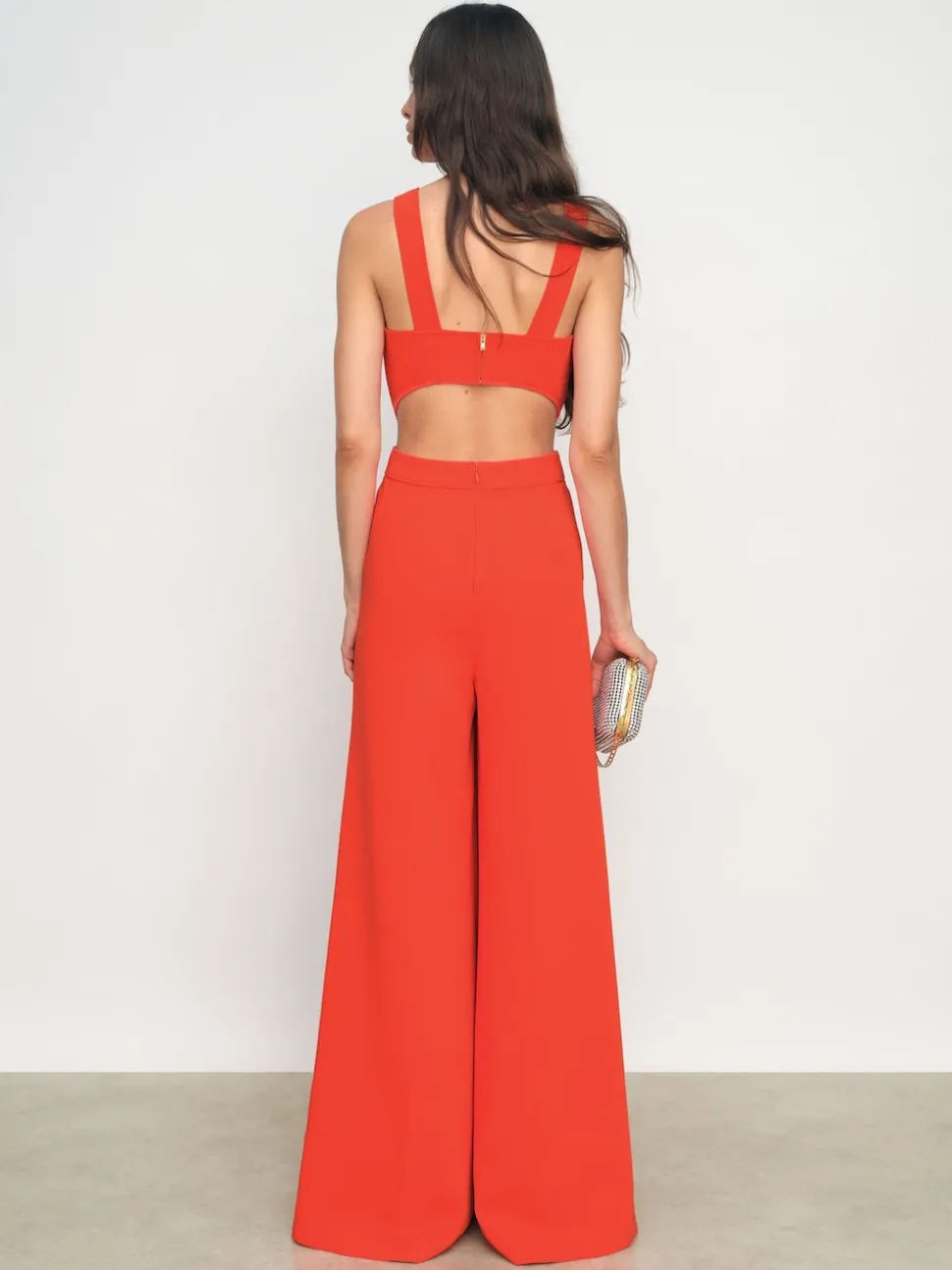 Orange - Reiss Dion Ample Cut-Out Combinaison