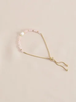 Or/Argent - Bracelet semi-précieux Pierre Pully