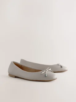 os - Ballerines en cuir à bout rond