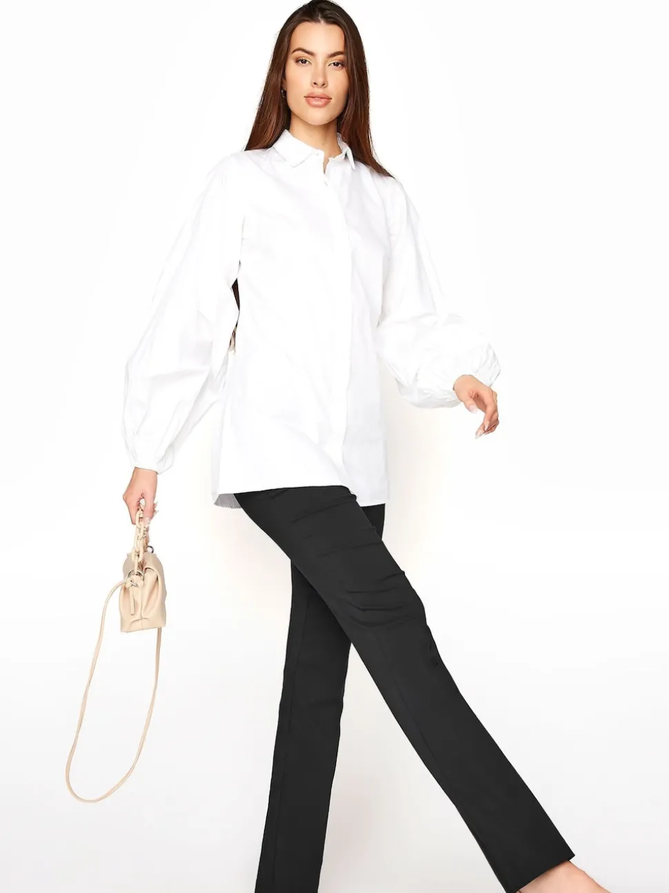 Pantalon bootcut long Sally stretch