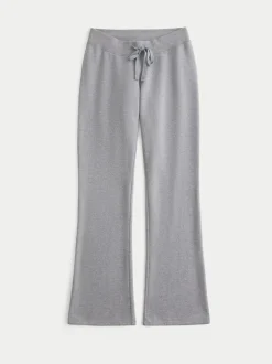 Pantalon de jogging évasé Hollister Gris taille basse