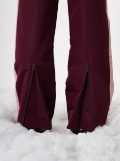 Pantalon de ski rembourré à rayures latérales Threadbare avec bretelles