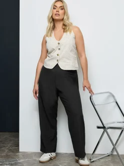 Pantalon droit Yours Curve élastique stretch