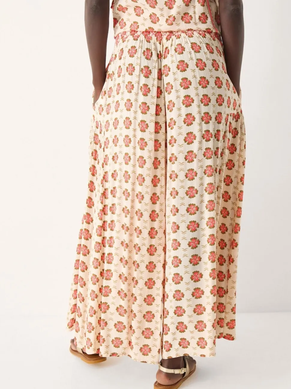 Pantalon large à imprimé floral Monsoon Maddie