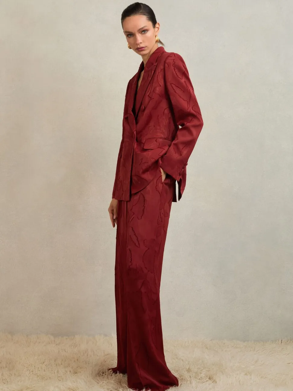 Pantalon large en jacquard Atelier Ottelie Atelier