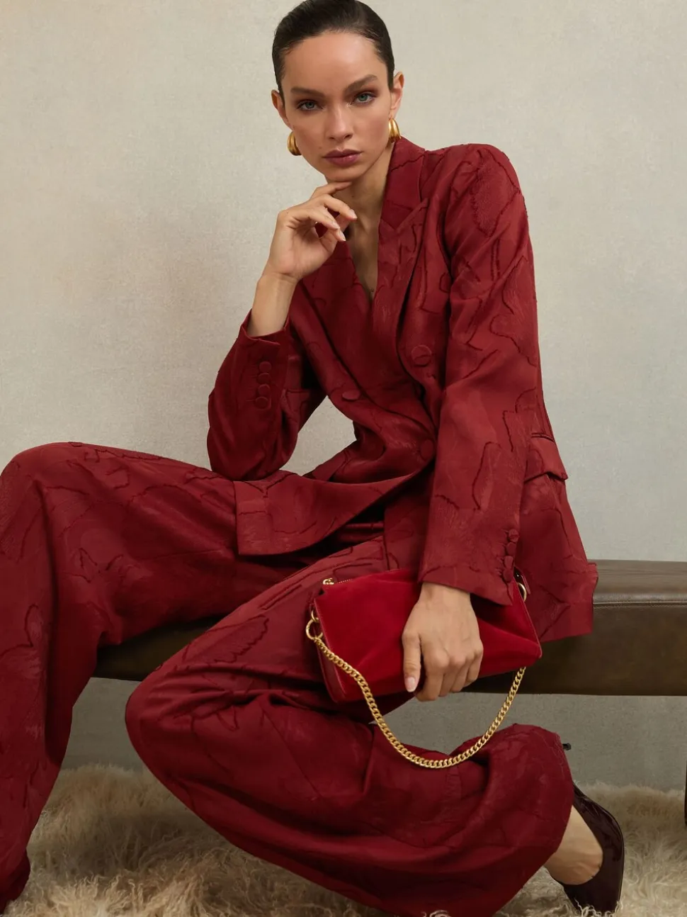 Pantalon large en jacquard Atelier Ottelie Atelier