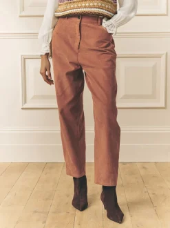 Pantalon léger décontracté en velours côtelé Laura Ashley