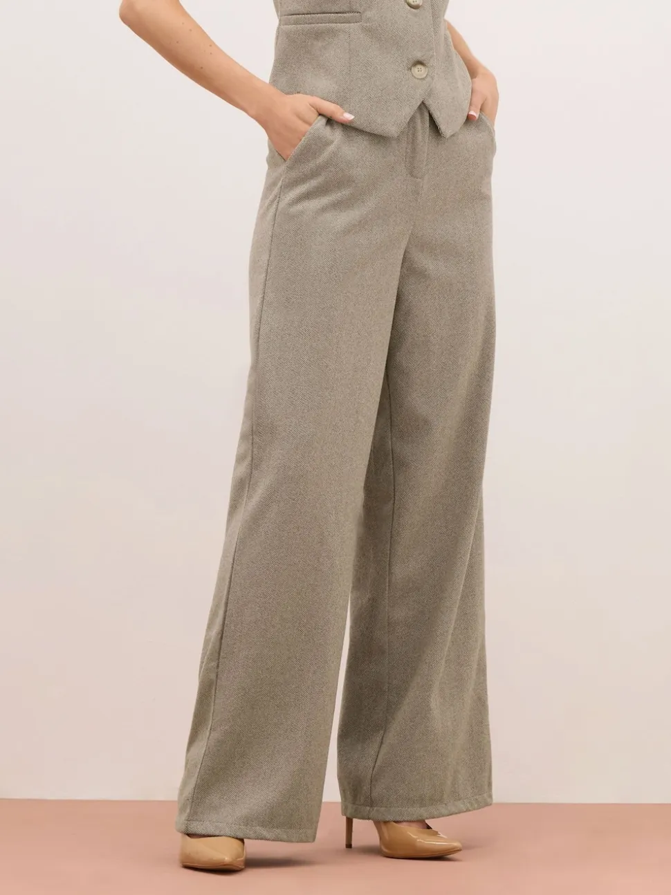 Pantalon Long Tall Sally à chevrons