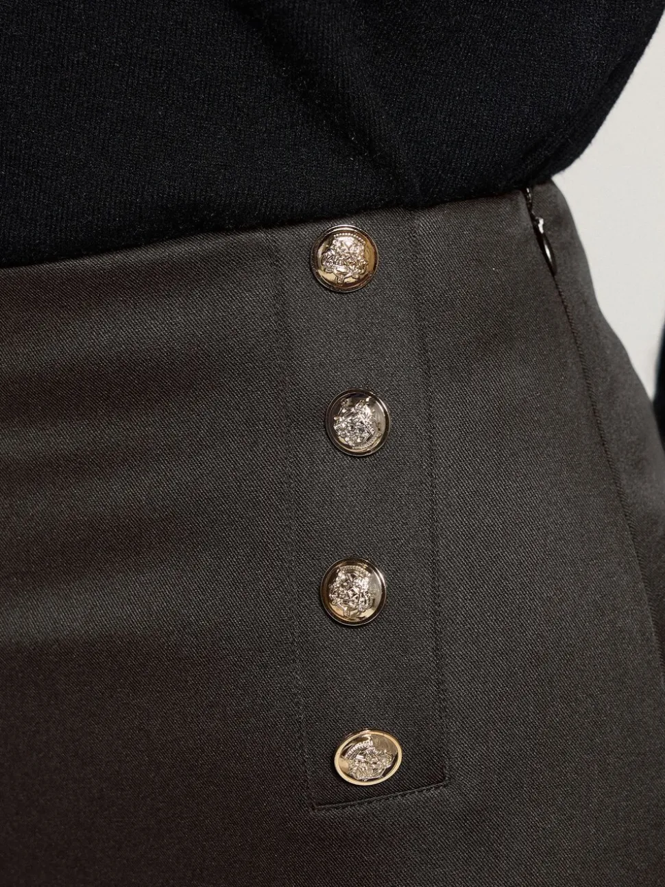 Pantalon Long Tall Sally Military boutonné