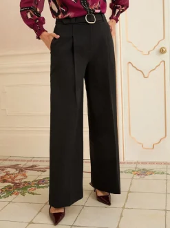 Pantalon Love & Roses large à boucle