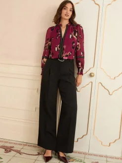 Pantalon Love & Roses large à boucle