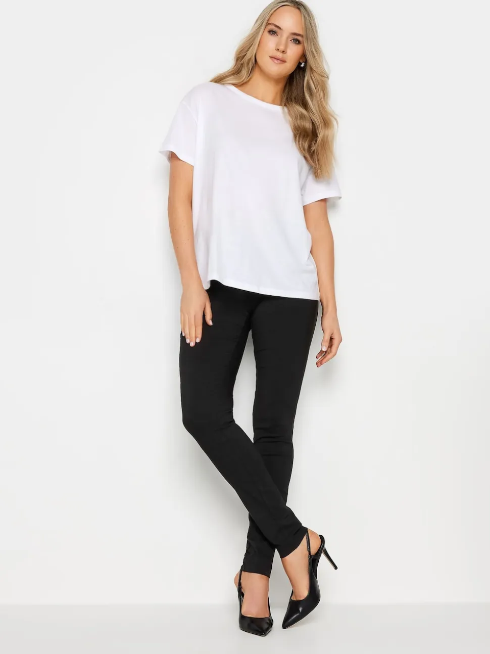 Pantalon skinny Sally stretch coupe longue grande taille
