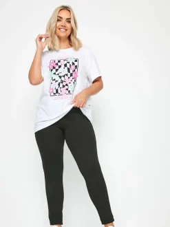Pantalon Yours Curve en maille point de Rome stretch