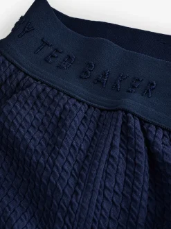 Pantalons Amples B by Ted Baker bleu marine effet froissé texturé