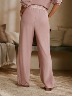 Pantalons B by Ted Baker Ottoman côtelé Jambe large rose