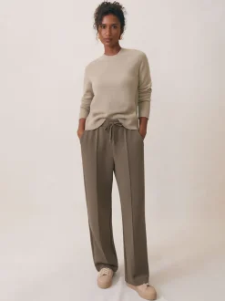 Pantalons de jogging large en interlock haut de gamme Reiss Bernie
