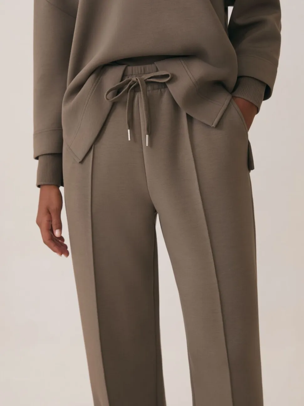 Pantalons de jogging large en interlock haut de gamme Reiss Bernie