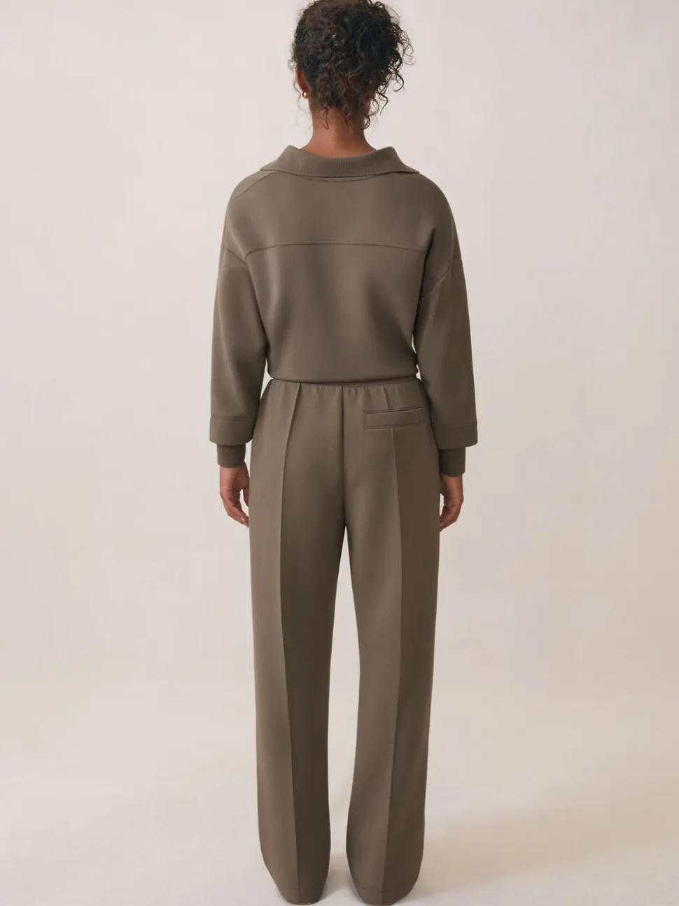 Pantalons de jogging large en interlock haut de gamme Reiss Bernie