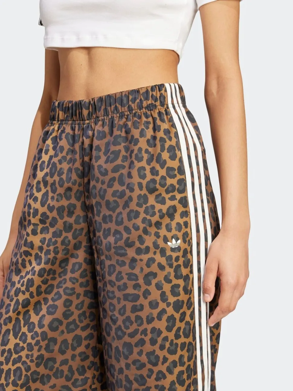 Pantalons Jambe large en Satin Imprimé adidas Originals