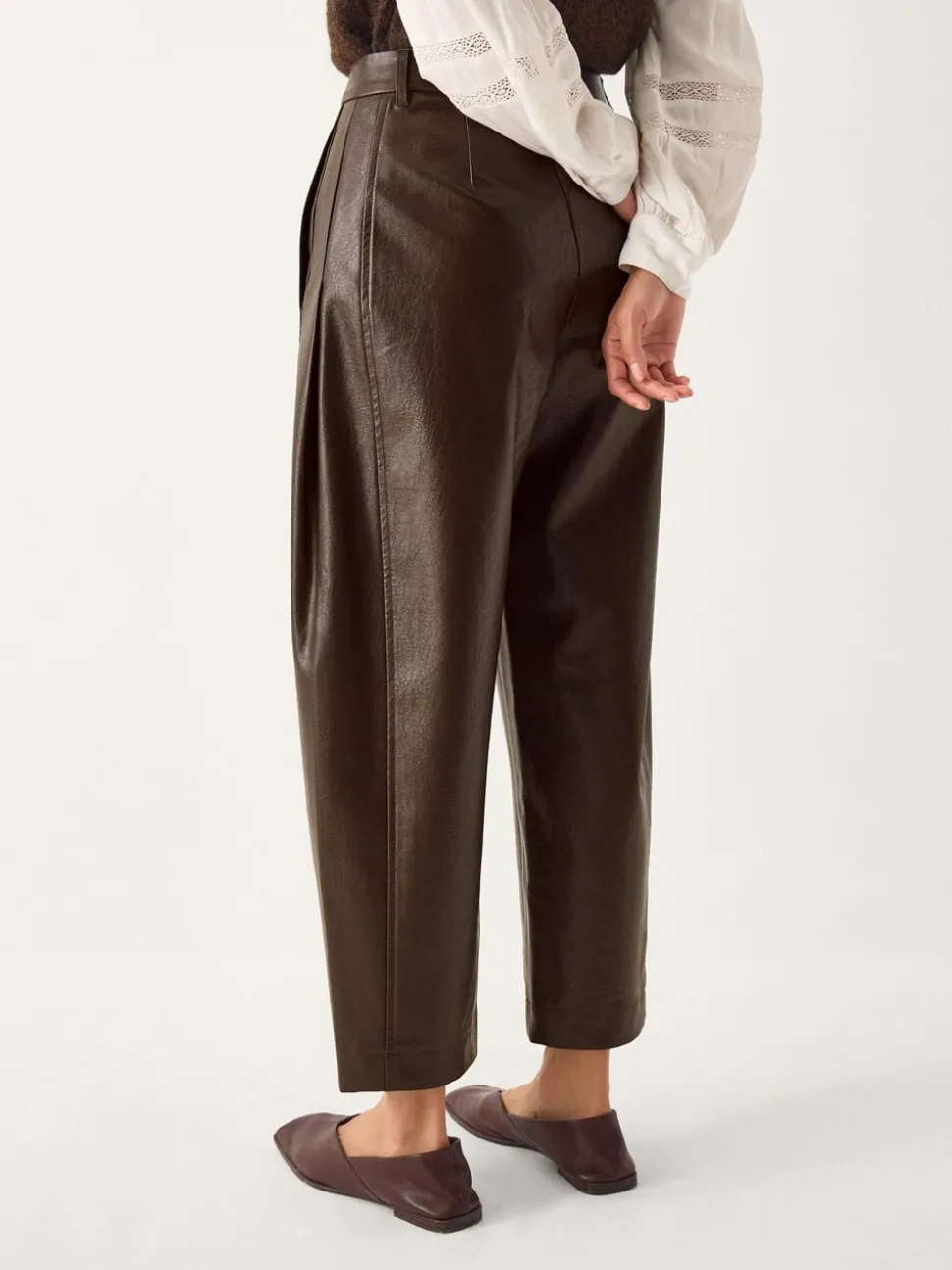 Pantalons Monsoon Tara en faux cuir
