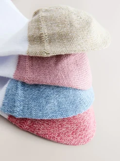 pastel - Lot de 4 paires de chaussettes de sport blanches à talon et bout