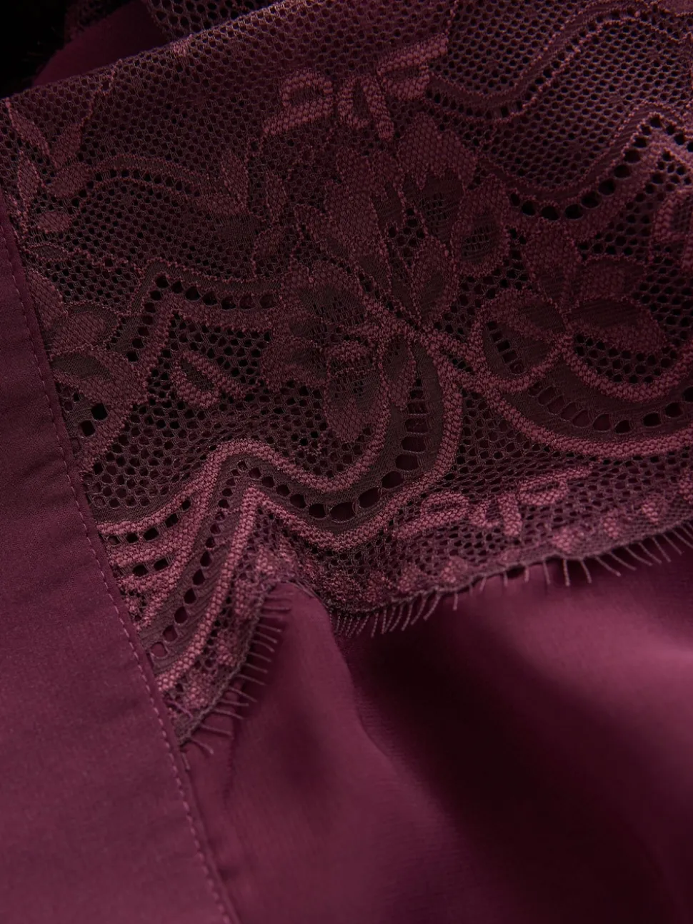 Peignoir B By Ted Baker bordeaux en mousseline de dentelle