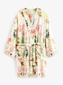 Peignoir B by Ted Baker écru à imprimé floral